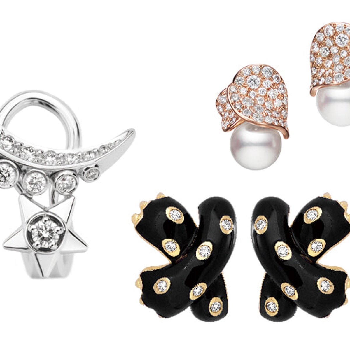 モチーフが豊富に揃う引き寄せイヤリングで運を呼び込む。