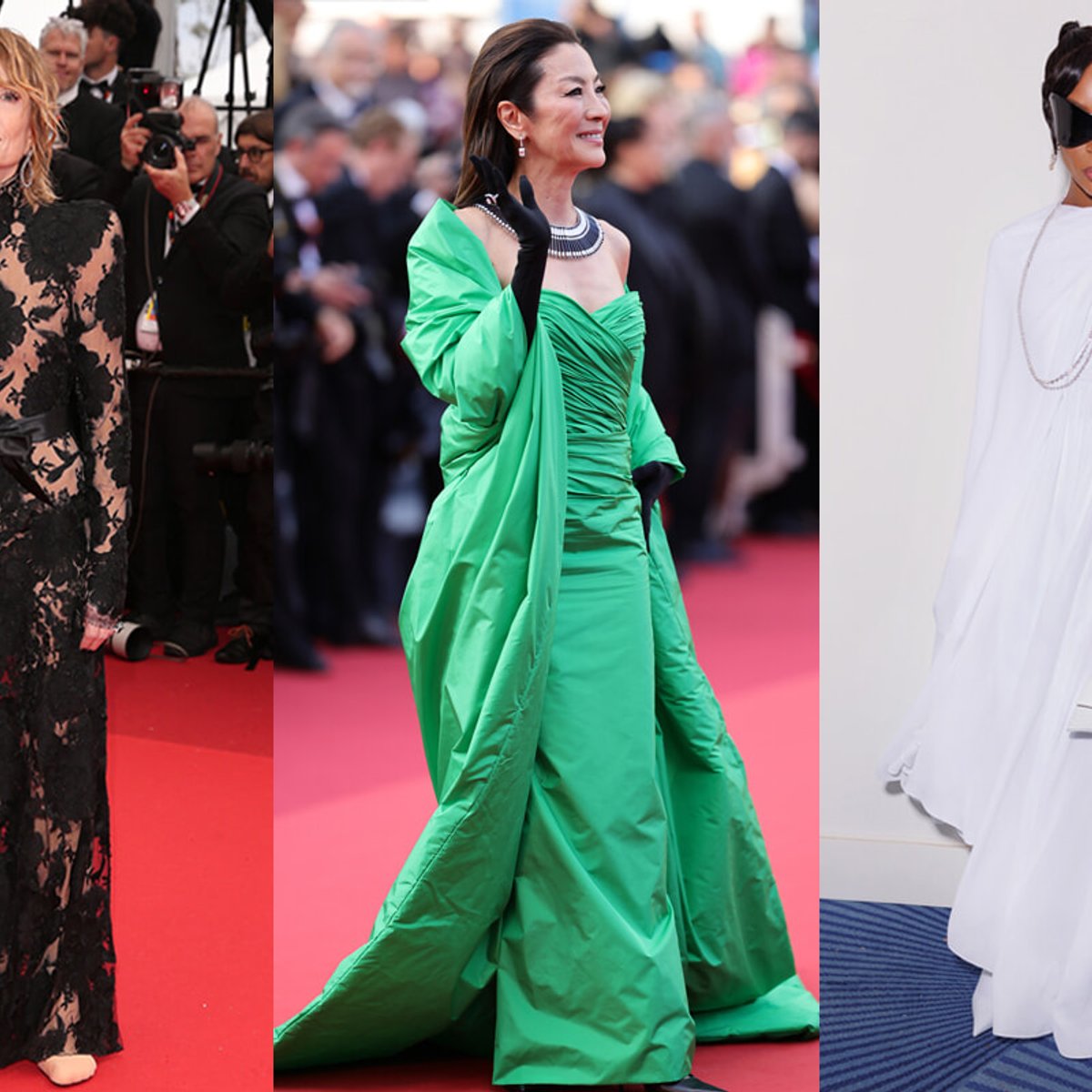 BALENCIAGA ノースリーブアシンメトリーロングドレス グリーン 230526-baleciaga-cannes-1x1-2.jpg