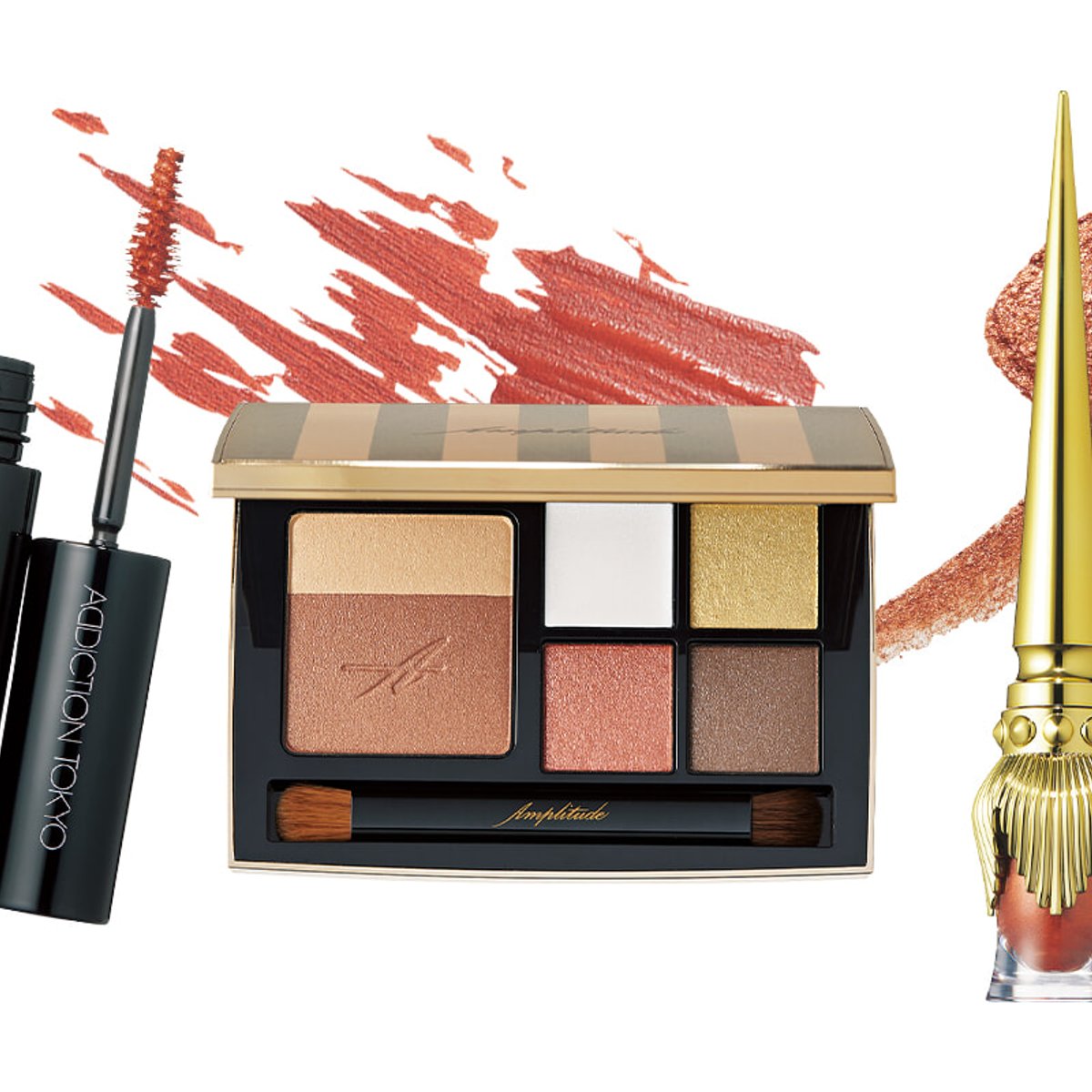 夏本番、メイクはオレンジに赤やゴールドの光を忍ばせて。