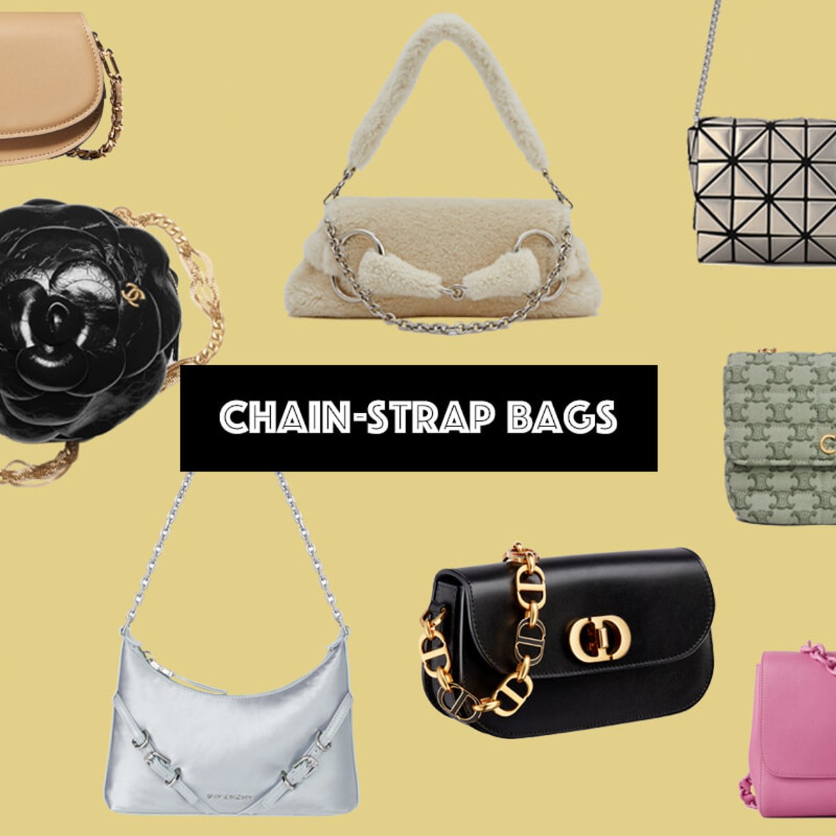 アクセサリー感覚で楽しめる、秋冬マストなチェーンバッグ。