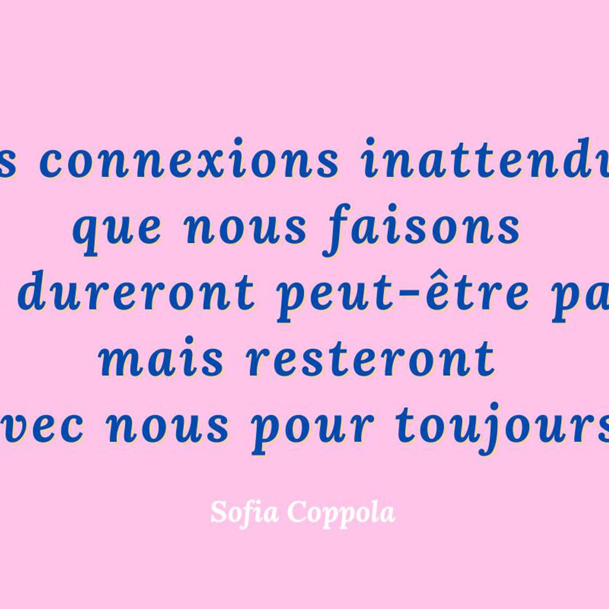 「関係性をそのままにしておけば……」ソフィア・コッポラが教えてくれた人生の秘訣とは？