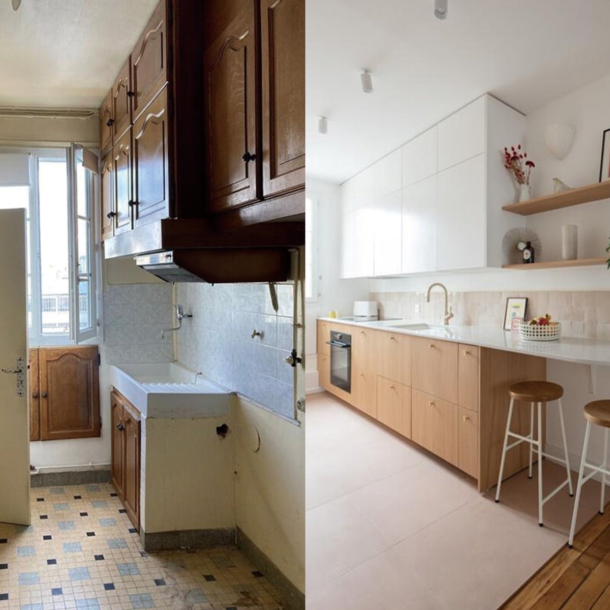 ビフォーアフター！くたびれた2LDKが超機能的に大変身。