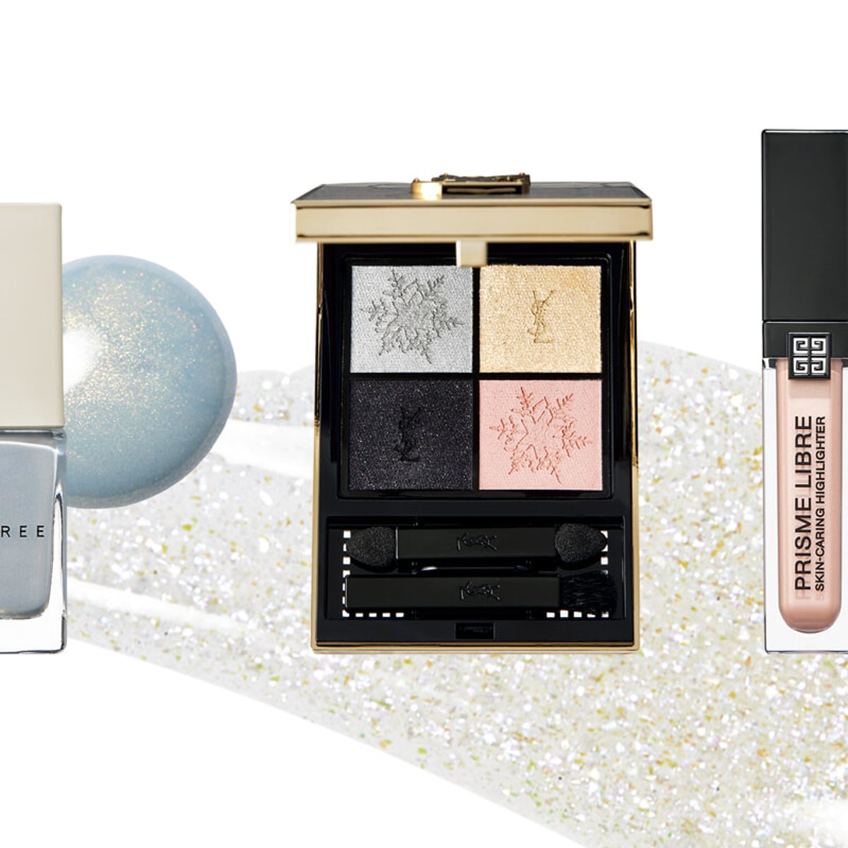 ひんやりフロスティな煌めきのホリデー限定色。