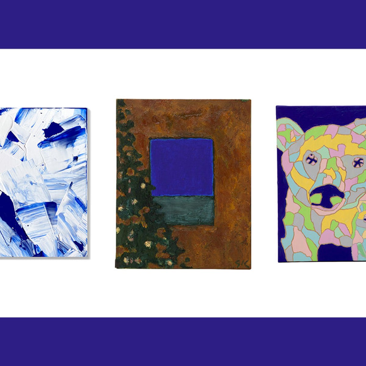 奇跡の「青」を使った、チャリティアート展って？