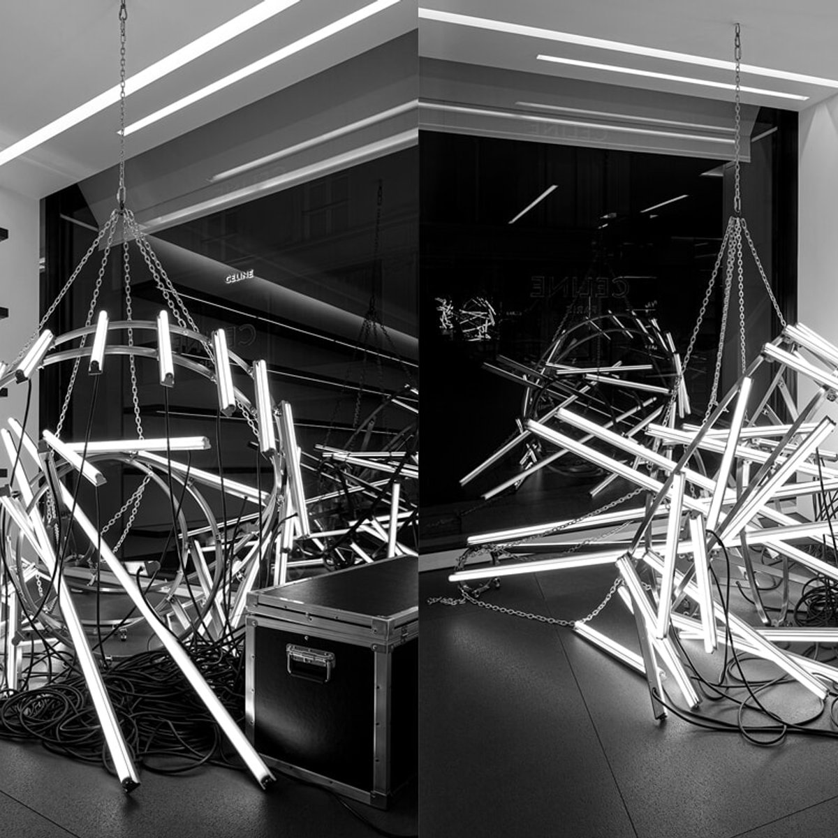 この時季、セリーヌのウィンドウがアートに変わる？