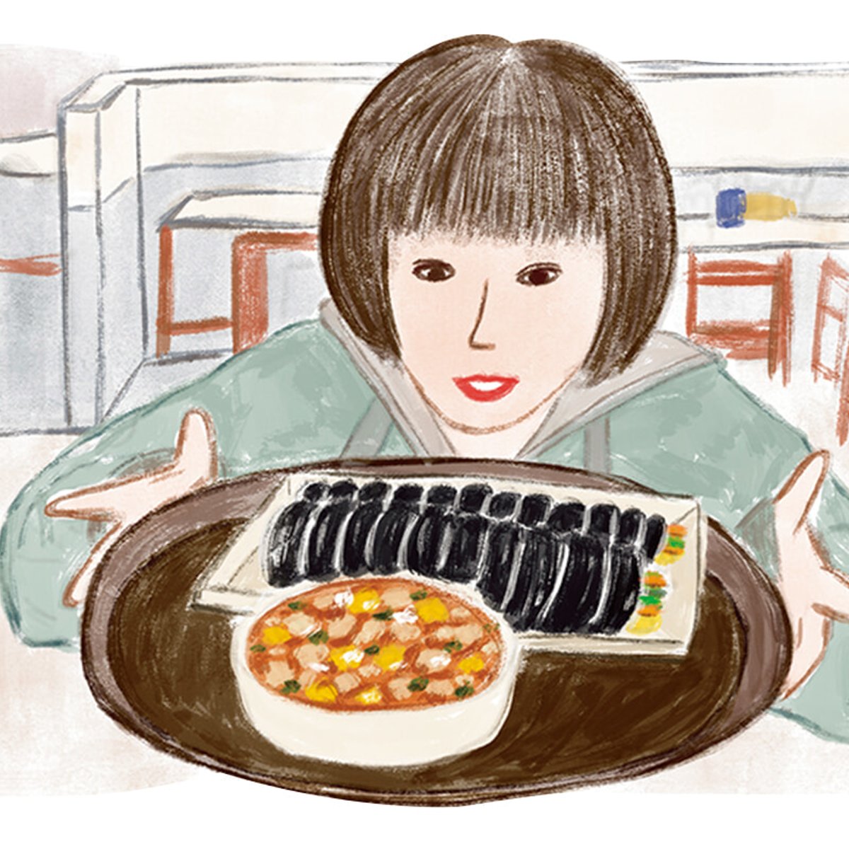 “病みつき”キンパ。『ウ・ヨンウ弁護士は天才肌』