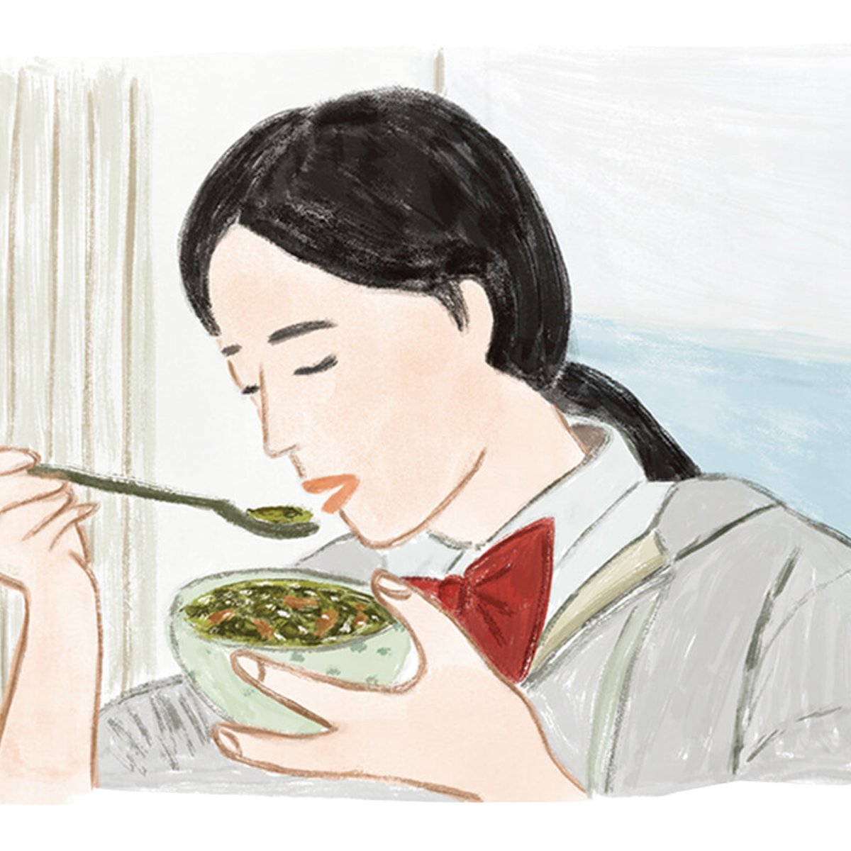 栄養たっぷりのわかめスープは誕生日に。『トッケビ』