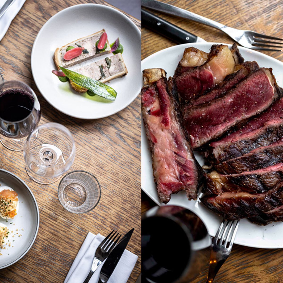 レストランのビアン・エルヴェで、「育ちの良い」肉、魚、野菜料理を。