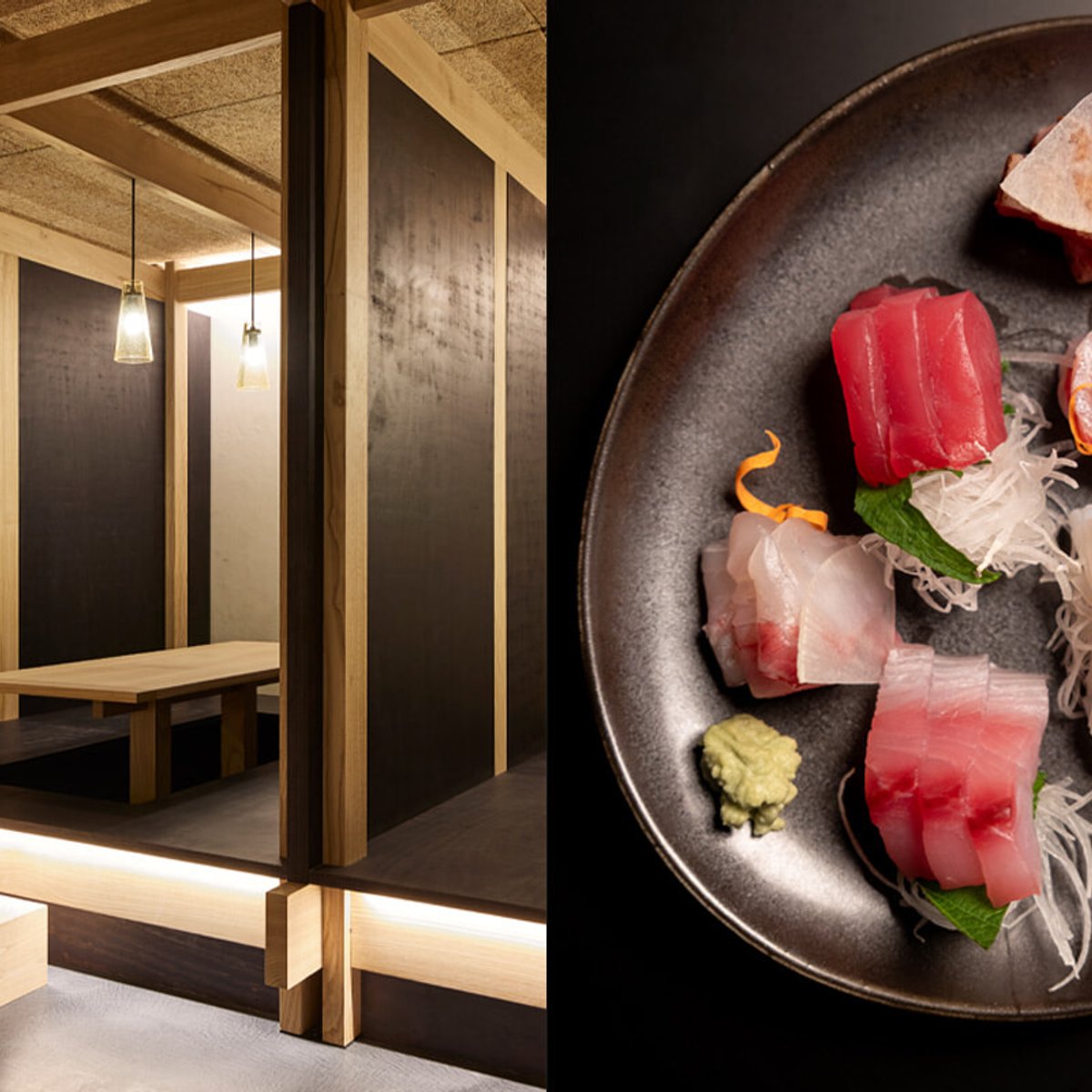 いらっしゃいの地下1階、仏人好みの和食をビーワンで。