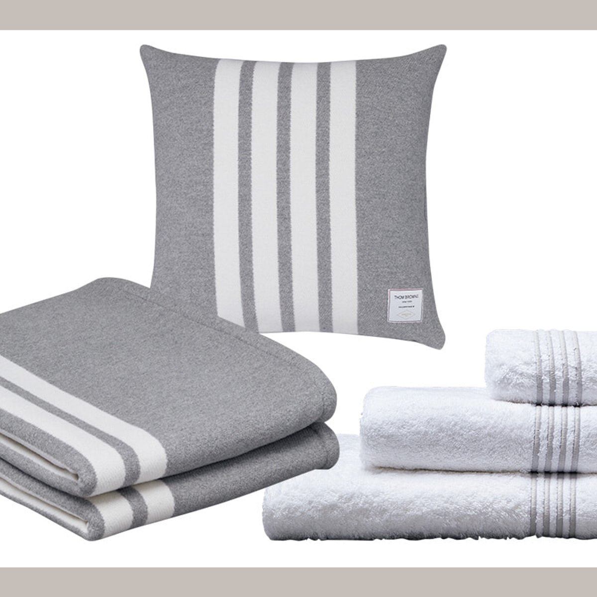 トム・ブラウンの上質でシックなホームコレクションが初登場。