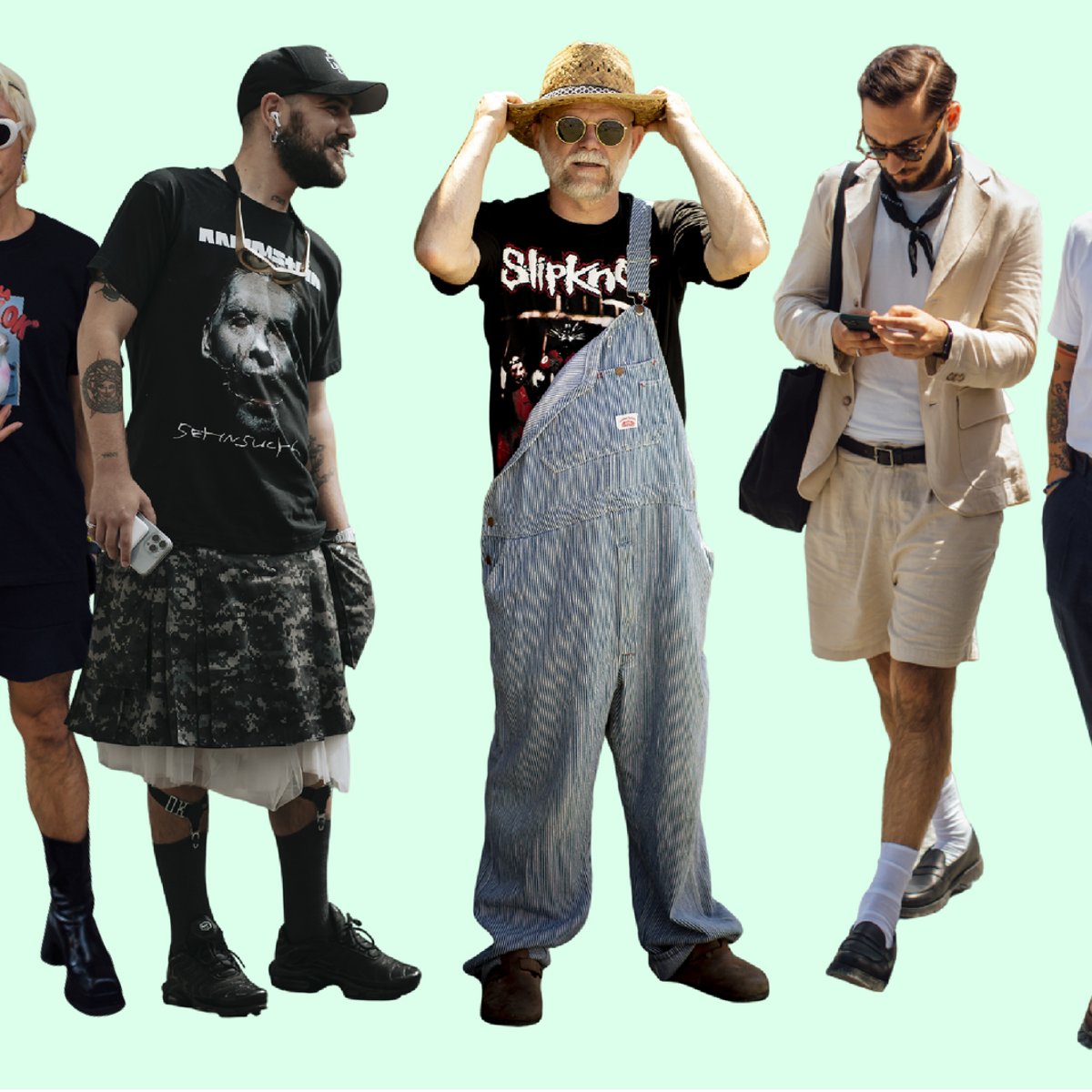 メンズの技を取り入れて、夏のTシャツスタイルをアップデート。