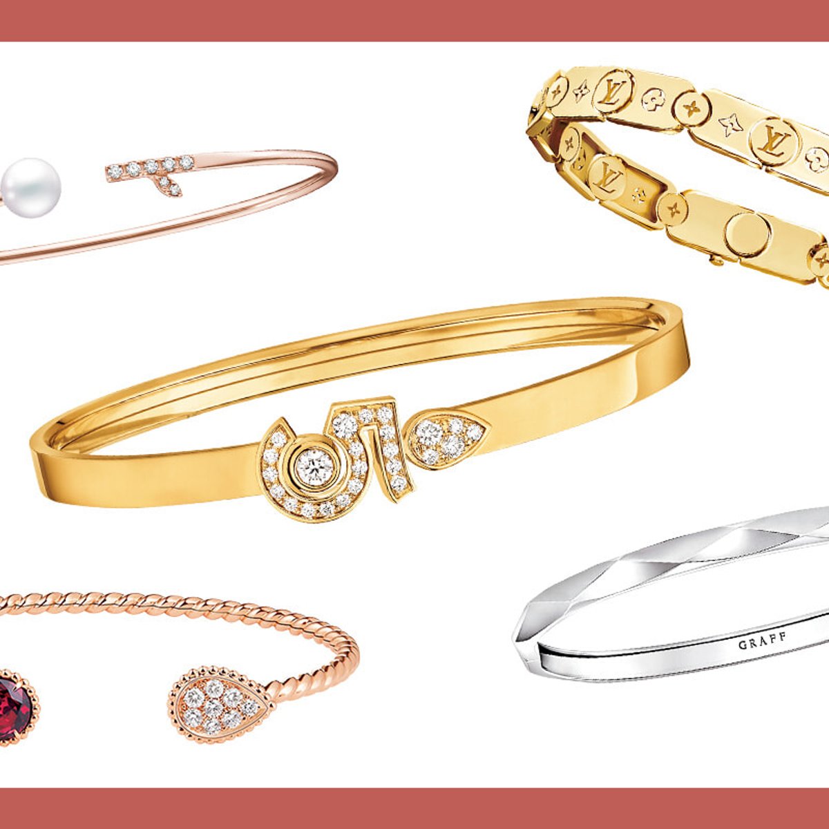 重ね着けが楽しい！ 細バングル8選。