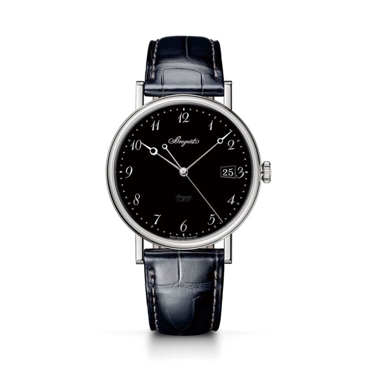 漆黒のブレゲの時計で、マニッシュスタイルを完成させたい。