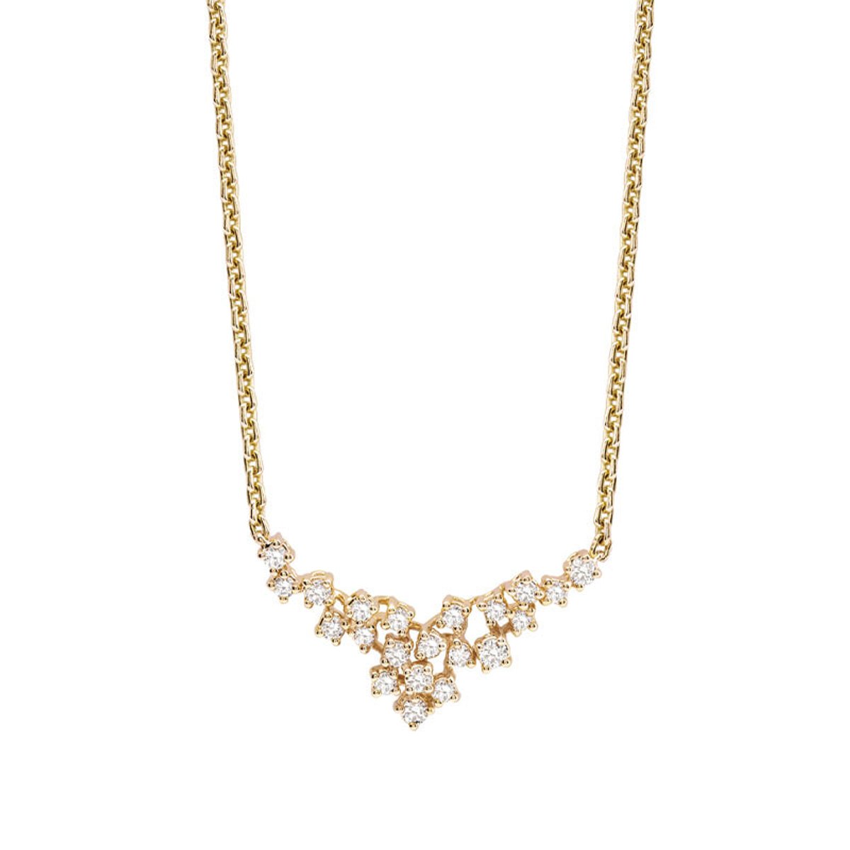 身に着けて咲かせたい、ダミアーニの可憐なミモザのネックレス。