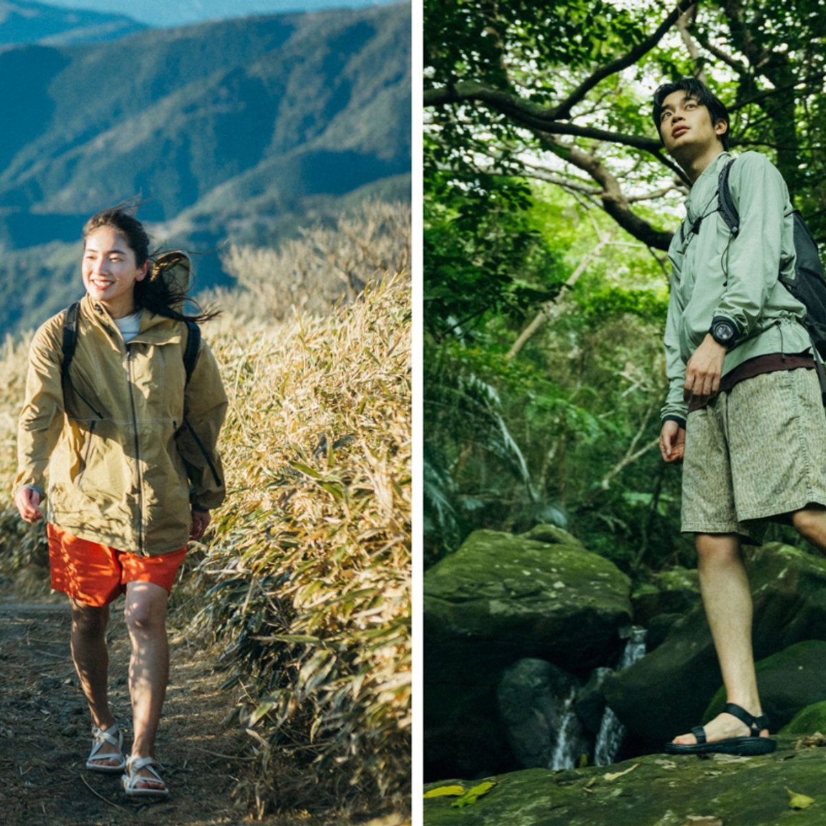 ワンタッチで着脱できるテバのスポーツサンダルで、どこまでも遠くへ。