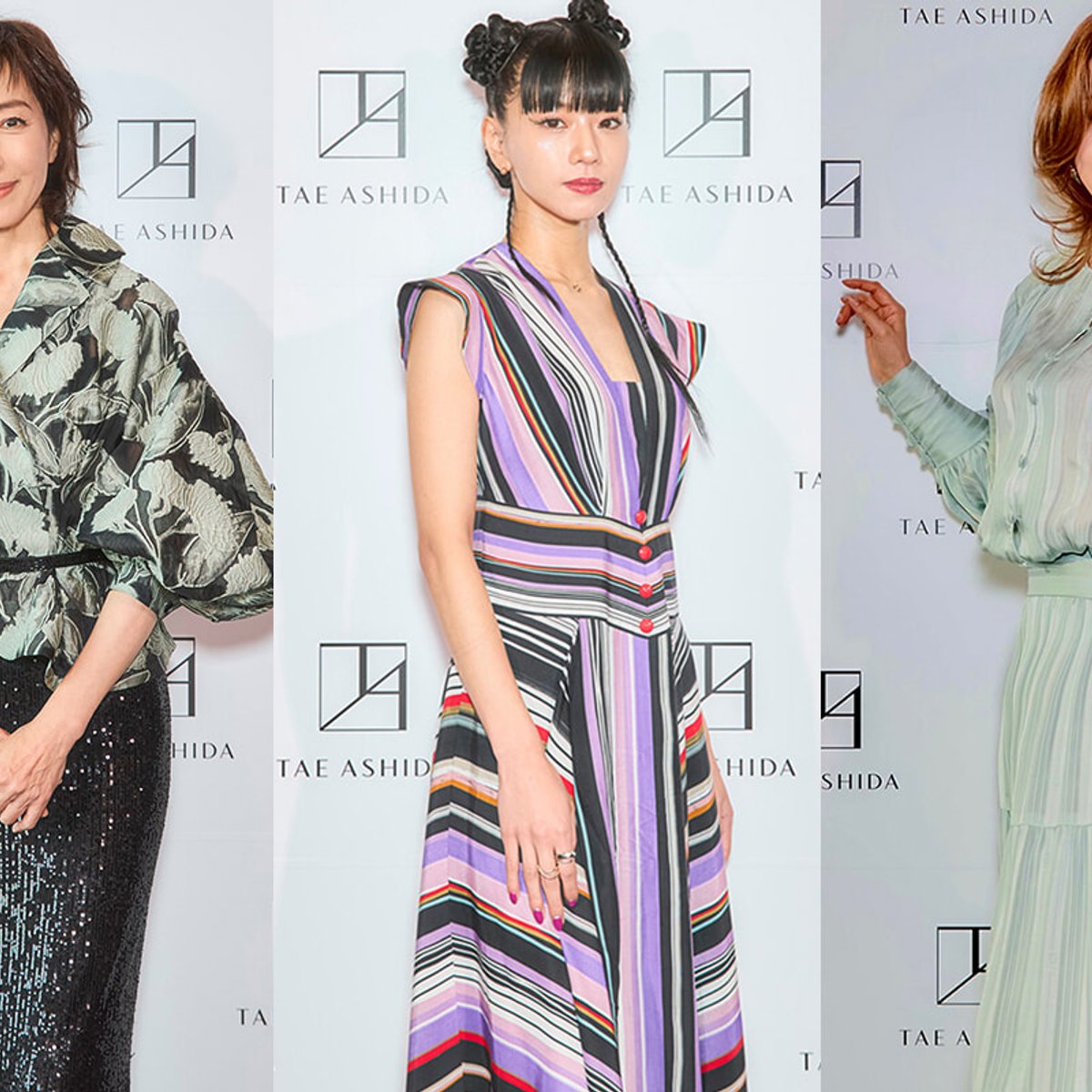 藤原紀香、高島礼子、剛力彩芽らが来場。ユーティリティに注目したタエ アシダ2025-26年秋冬コレクションのショー。