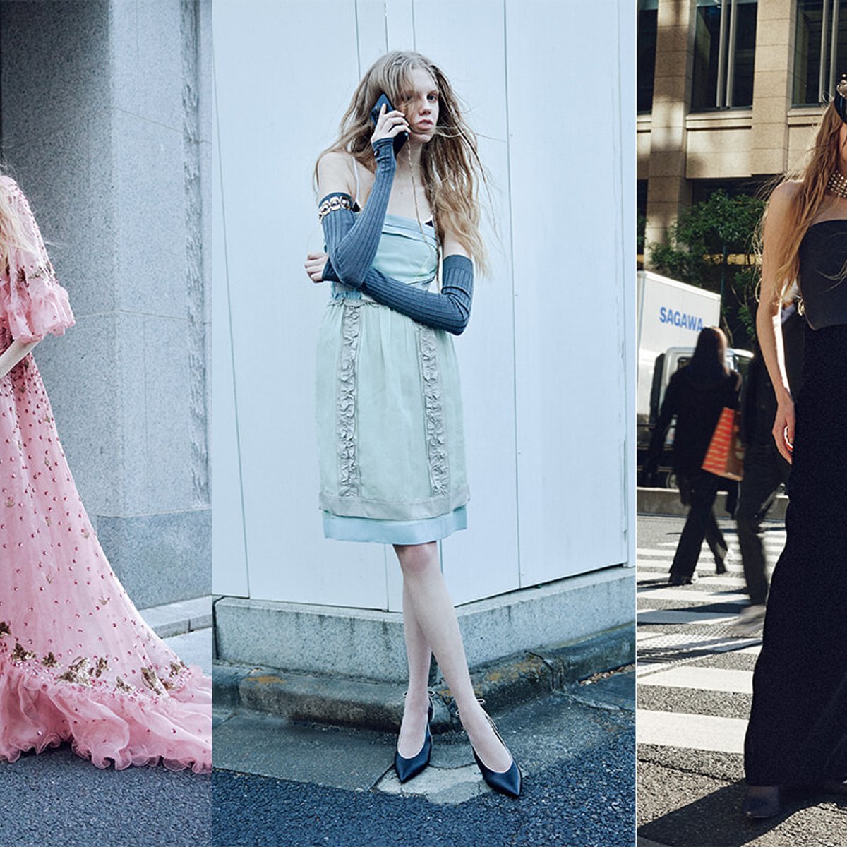 春、自分らしくドレスアップを楽しんで。自由気ままなイヴニングドレス。