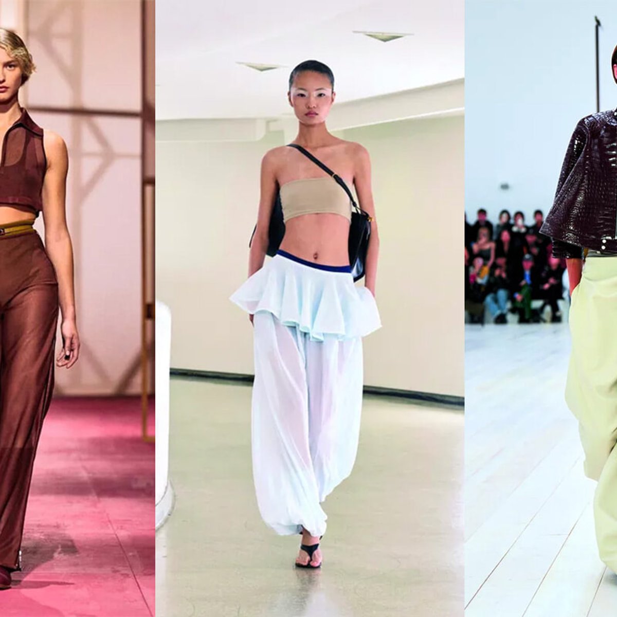 2025秋冬コレクションで見られた、新しいズボンのはき方とは？