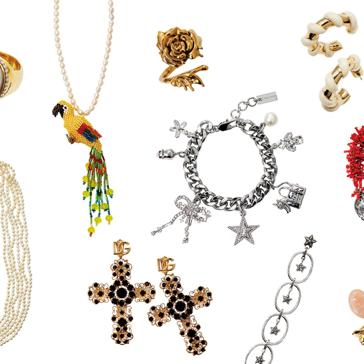 デザイン美が光る、22のコスチュームジュエリーたち。