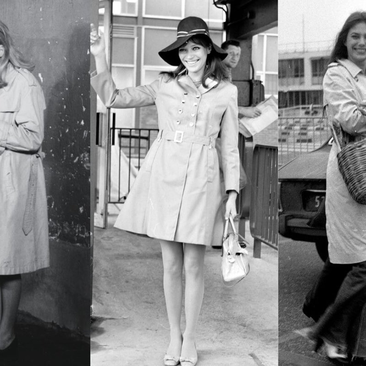 往年パリジェンヌから学ぶトレンチコートの着こなし。カトリーヌ・ドヌーヴからアンナ・カリーナまで。