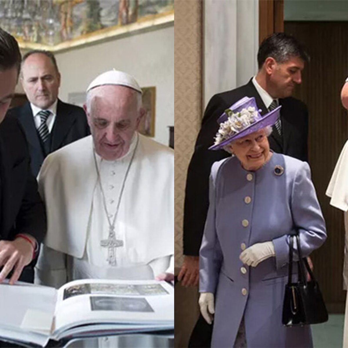 フランシスコ教皇に面会したセレブたち。