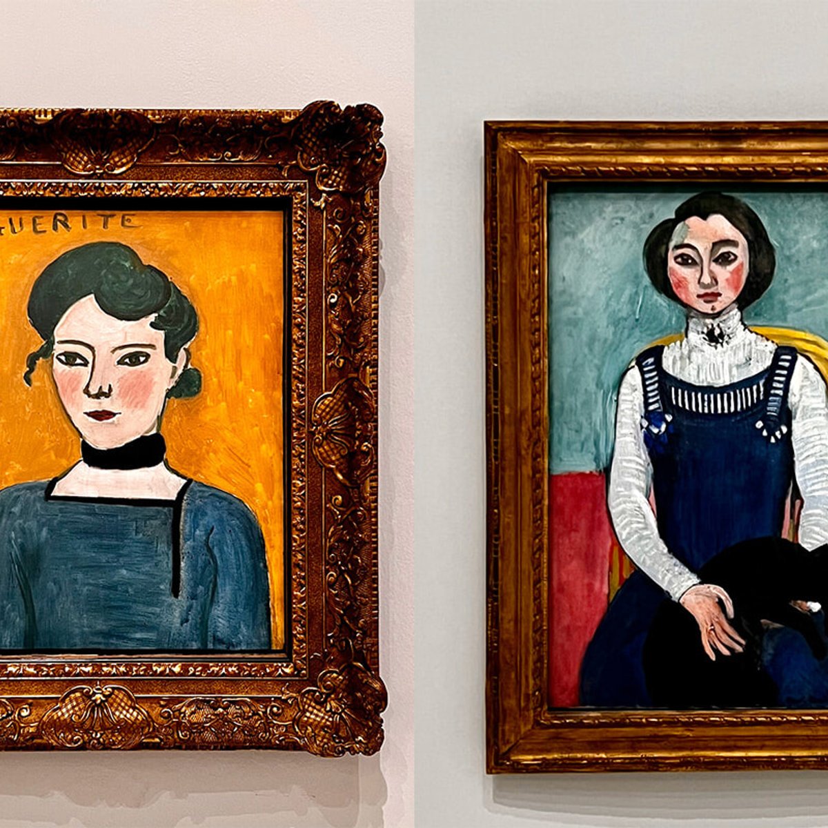 画家とモデル、父と娘。近代美術館にマティスが描いたマルグリットが並ぶ。