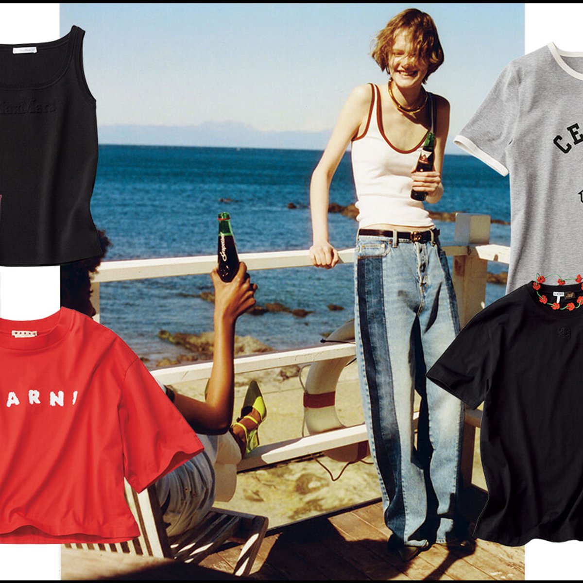 シンプル＆ベーシックなTシャツ、タンクトップが大人の夏のユニフォーム。