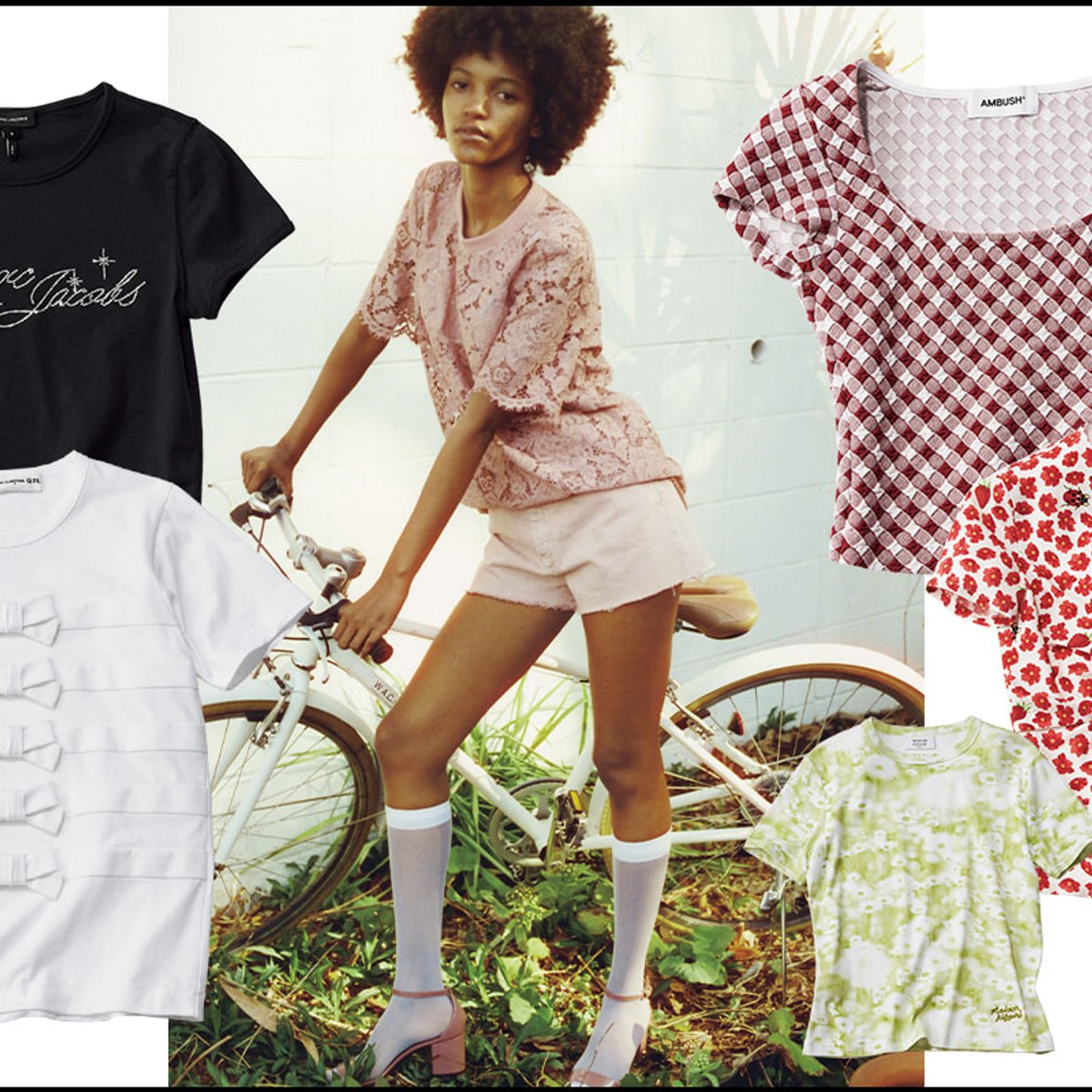 ロマンティックTシャツで、夏スタイルをガーリーにアップデート。