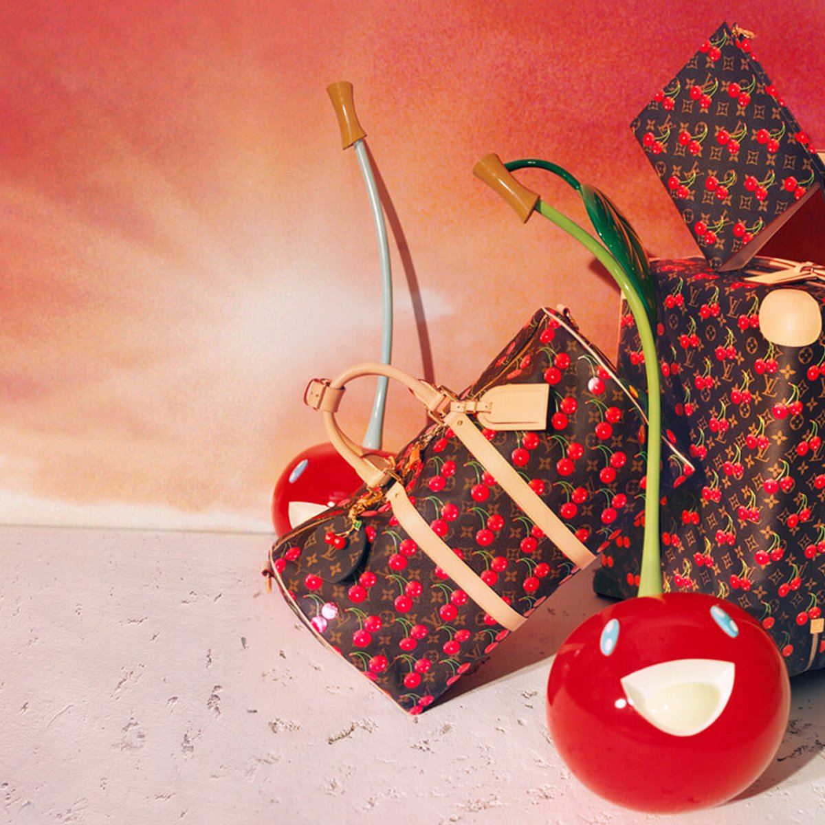 ルイ・ヴィトン × 村上隆、リエディション・コレクションの最終章はあのチェリー・モチーフ！