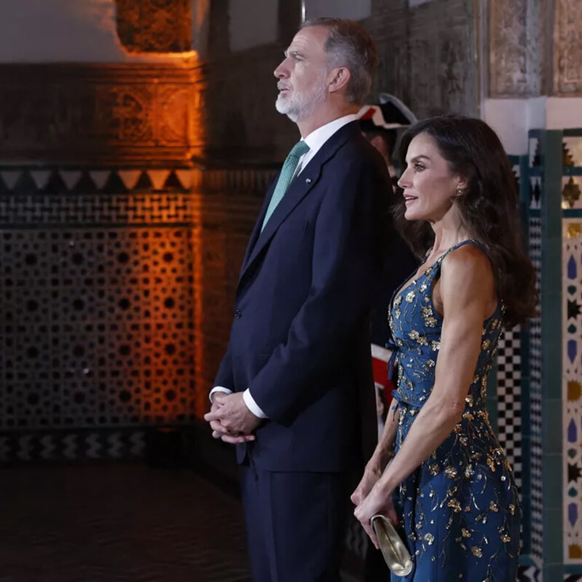 スペインのレティシア王妃、国連サミット晩餐会でまとった「宝石のようなドレス」が話題に。