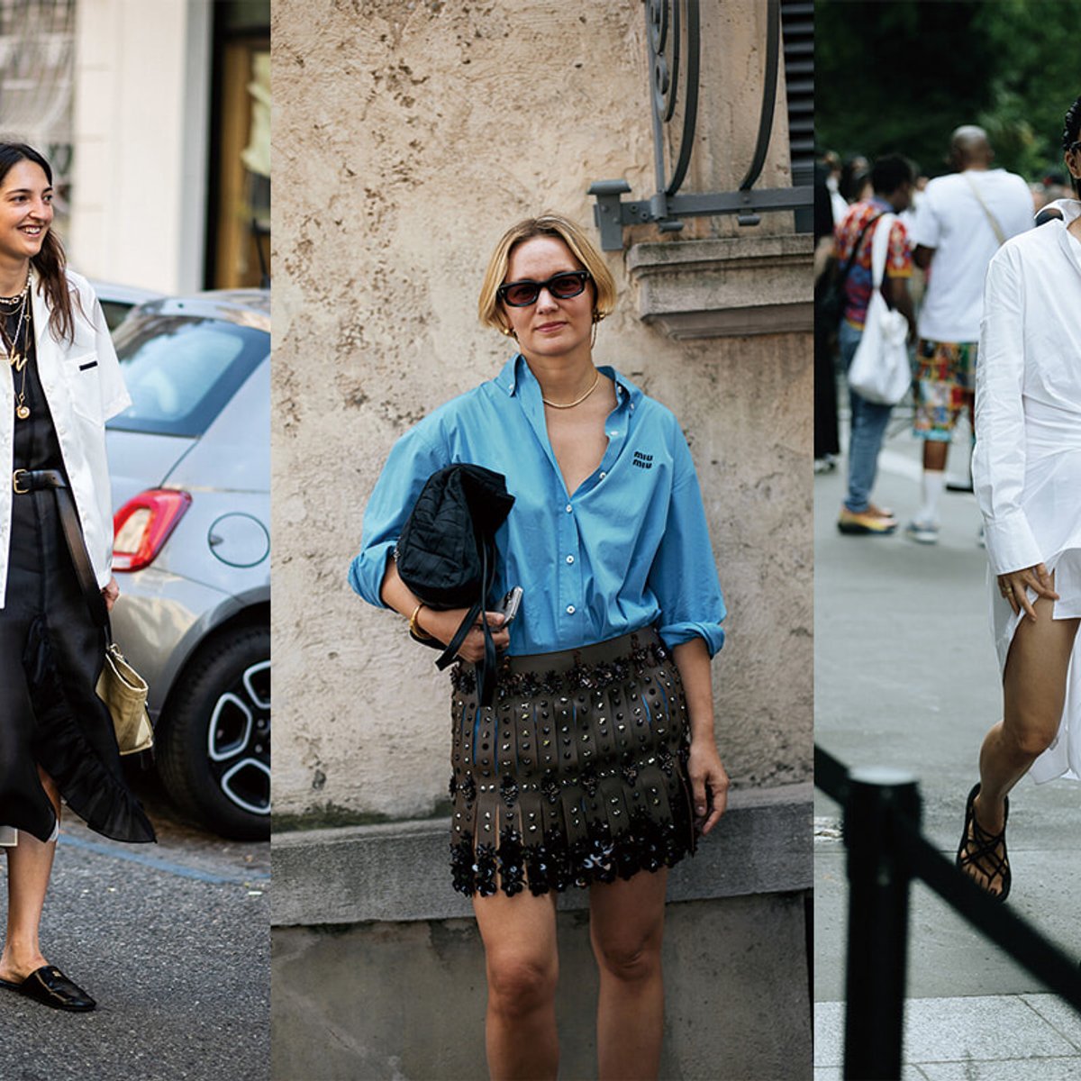 おしゃれなパリジェンヌたちは、シャツの着方で差をつける。【パリシックのルール】