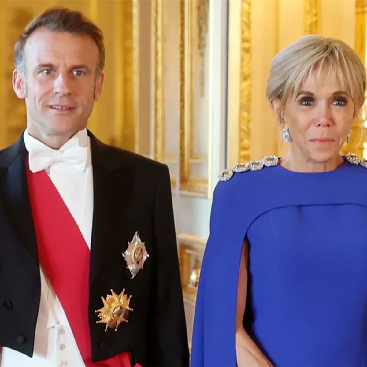 ブリジット・マクロン大統領夫人のイギリス公式訪問の服はルイ・ヴィトン！