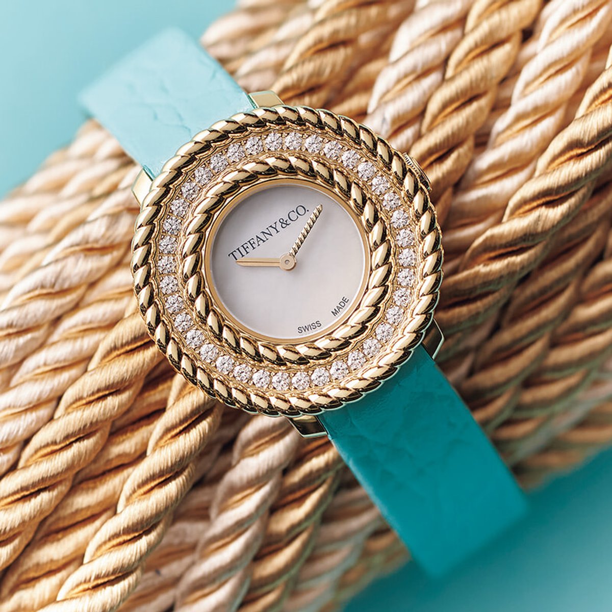 ソーラーウォッチ、ティファニーのジュエリーウォッチコレクション「ロープ バイ ティファニー」。