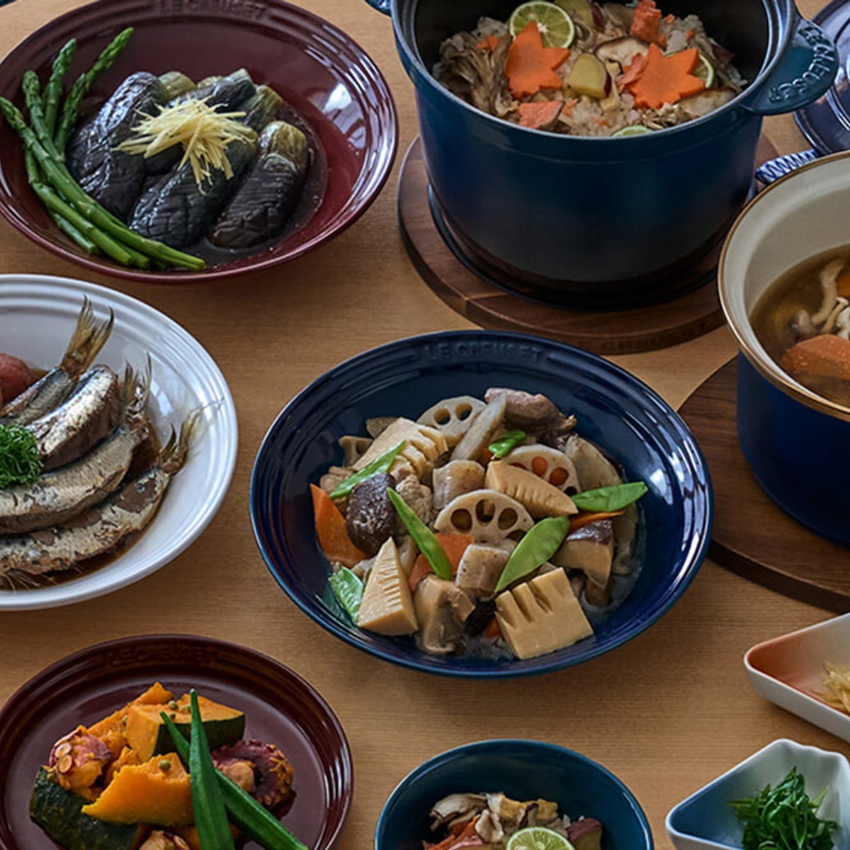 ル・クルーゼから新作が登場！ 日本の伝統色を採用した、機能性とデザインを兼ね備えた実力派が勢揃い。