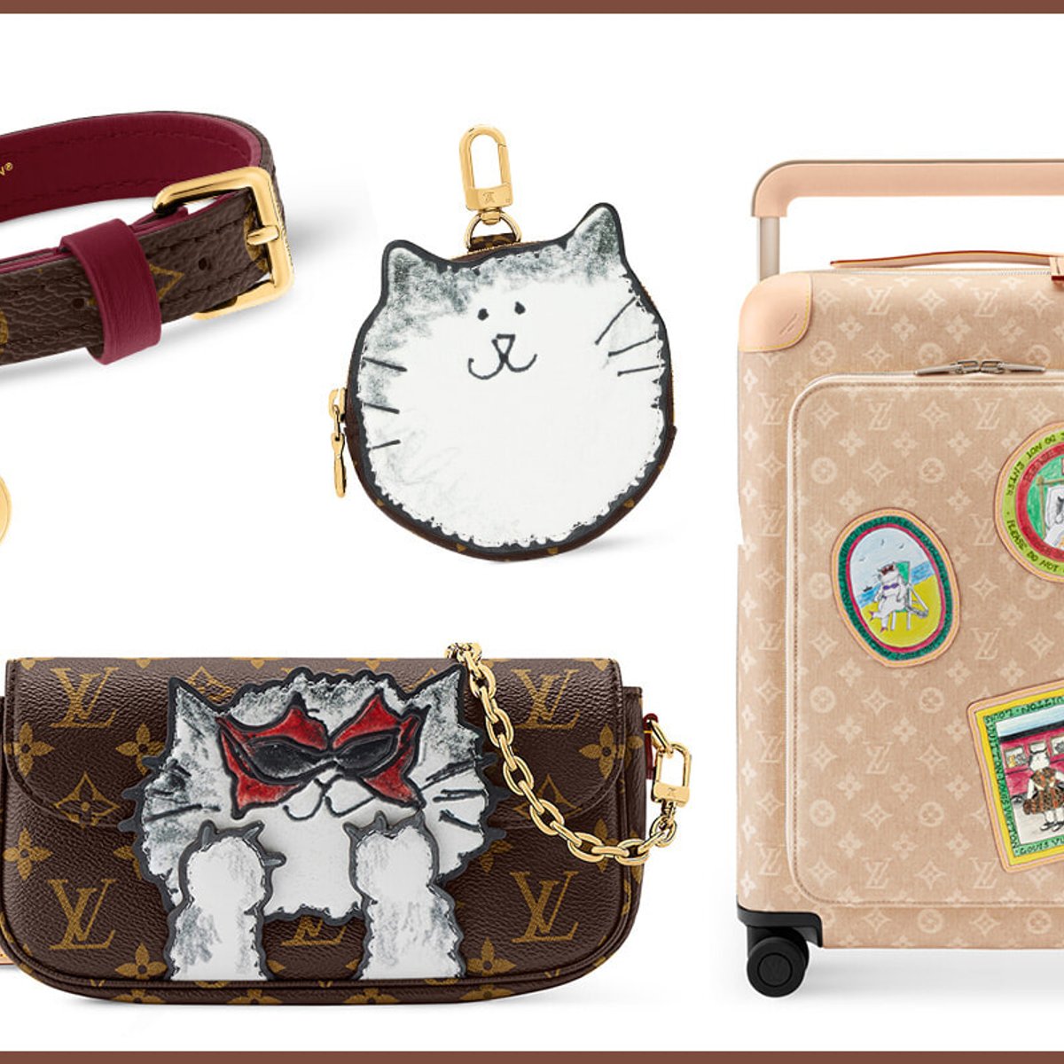 バッグから首輪まで！ ルイ・ヴィトン×グレース・コディントン、愛らしい猫たちと旅する新コレクション。