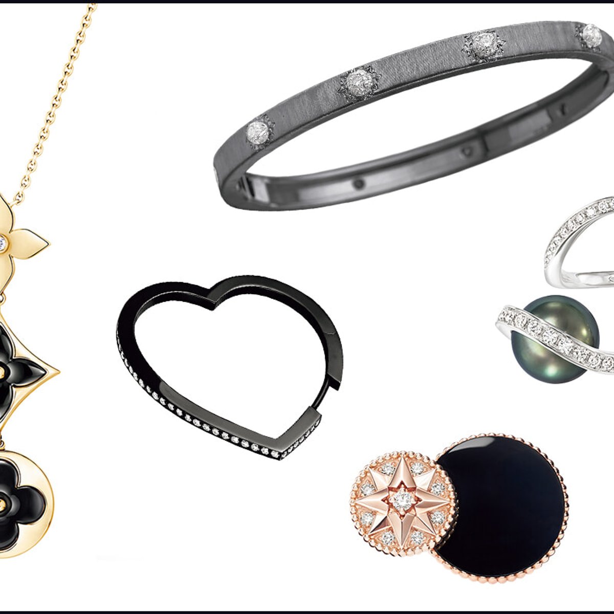 スタイリングをアップデートする、黒いジュエリーはいかが？