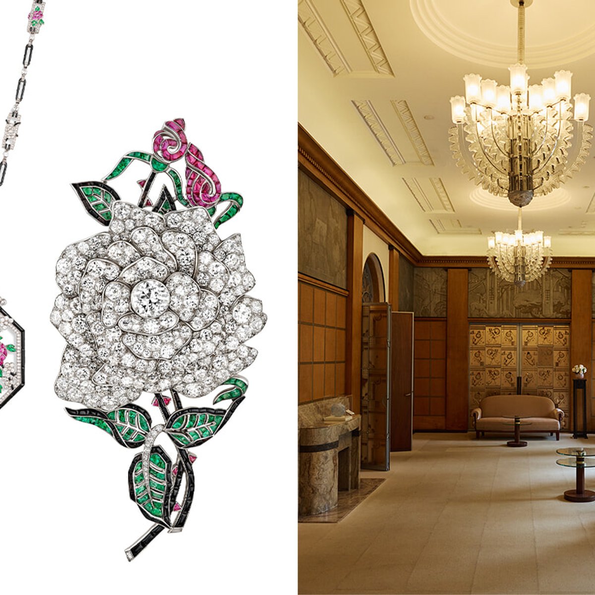 ヴァン クリーフ＆アーペルのハイジュエリーと東京都庭園美術館の空間がもたらすアール・デコの世界。