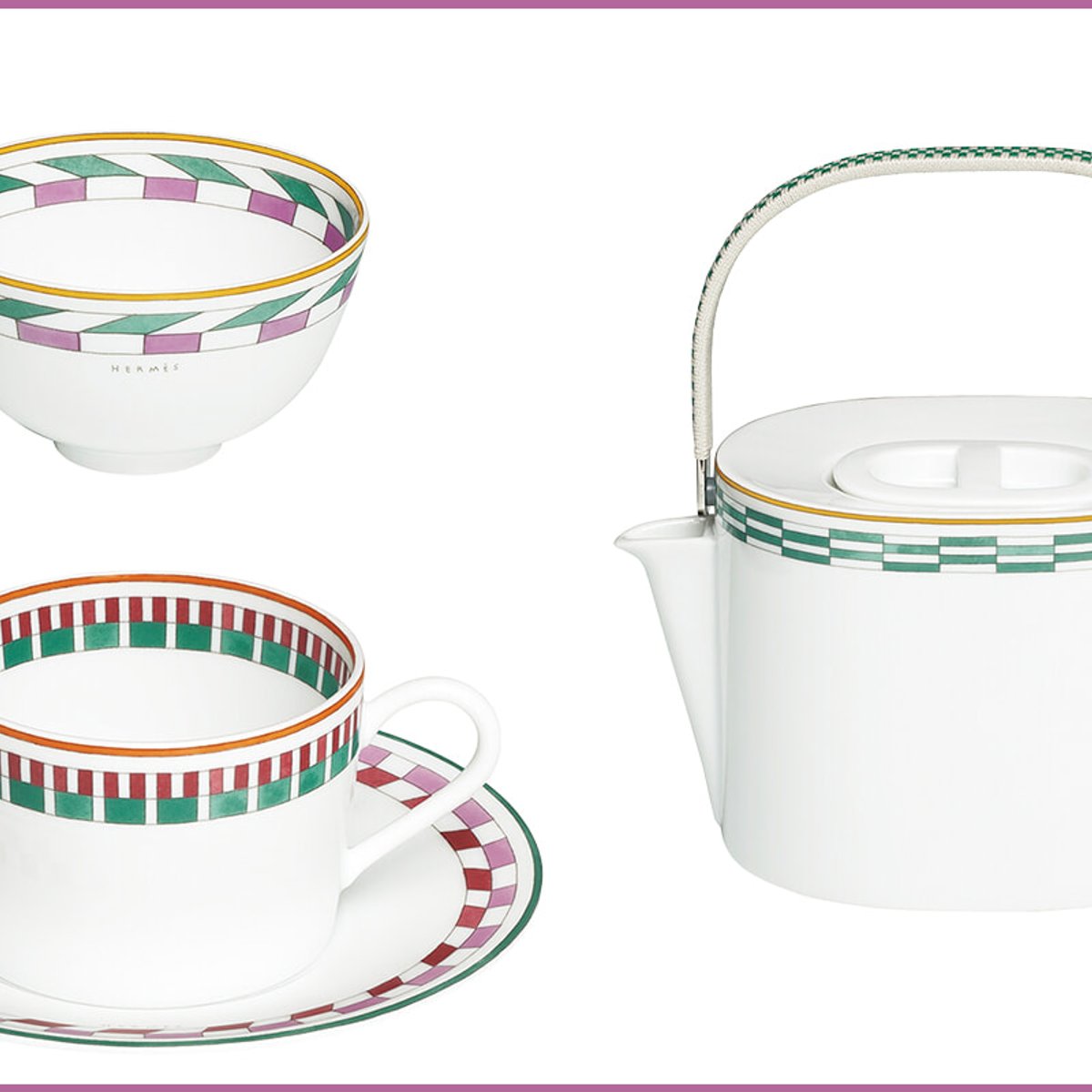 エルメスの新作テーブルウェアで、食卓にアートな彩りを。