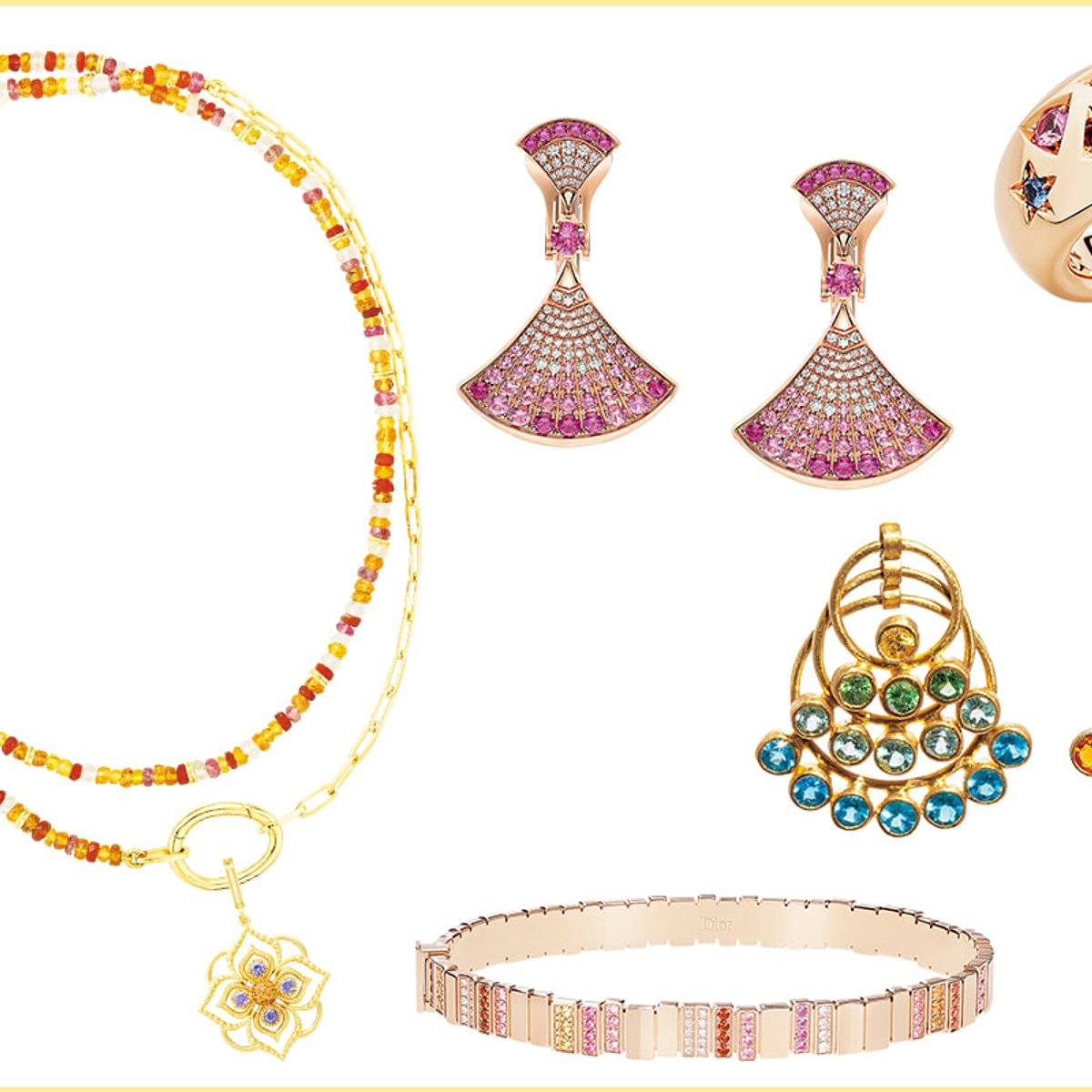 秋冬モードに合わせたい、カラフルジュエリー8選。