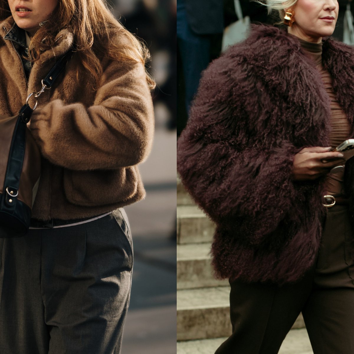 今冬は「ファージャケット」を主役に。合わせるのはスウェット？ ブーツ？｜海外スナップ8選