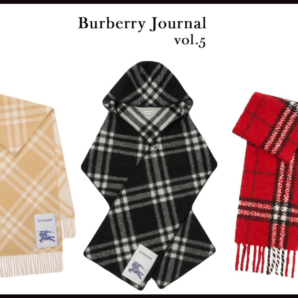 ホリデーを暖かに彩る、バーバリーチェックに包まれる冬。【Burberry Journal Vol.5】