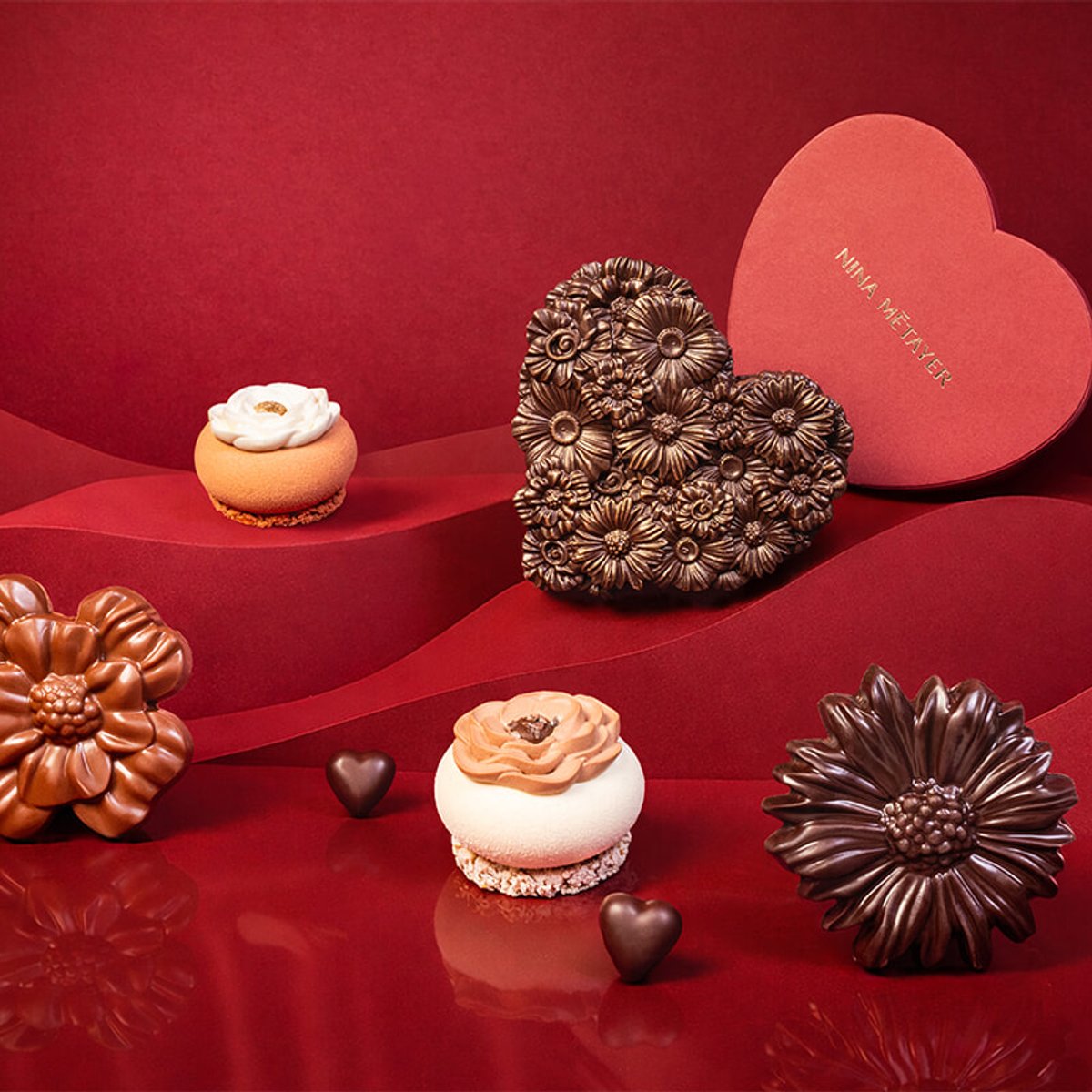 サマリテーヌでお買い物、ニナ・メテイエの花咲くバレンタイン・コレクション。