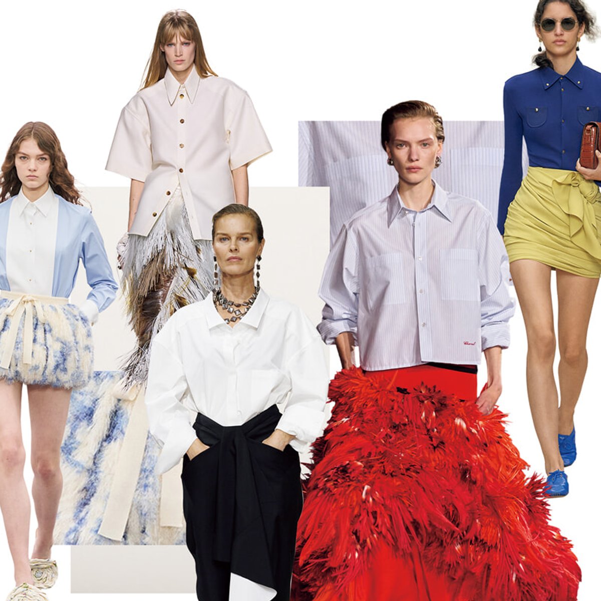 ベーシックシャツ×クチュールスカート！ 新スタイリング方程式が見逃せない。【2026春夏トレンドリポート vol.2】