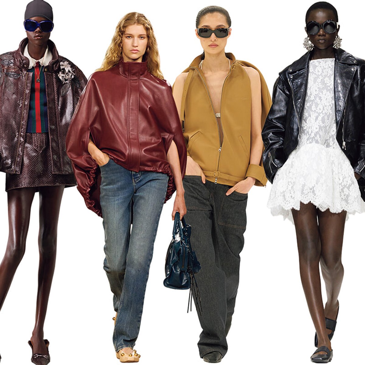 バリエーション豊富なレザージャケットは、シーズンレスに楽しむ。【2026春夏トレンドリポート vol.14】