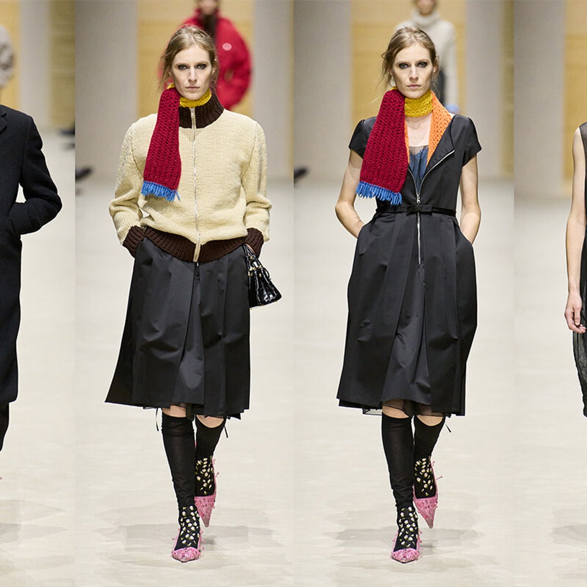 プラダ2026年秋冬コレクションが打ち出す、女性たちのための自由なレイヤリング。