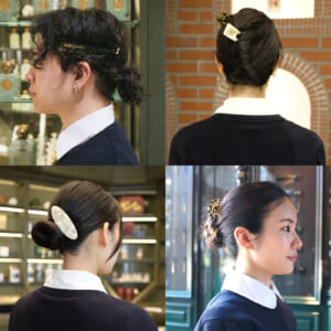 ビュリーのスタッフが披露する、シックで華やかなヘアアレンジ帖。