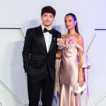 シャルル・ルクレールと妻のアレクサンドラ