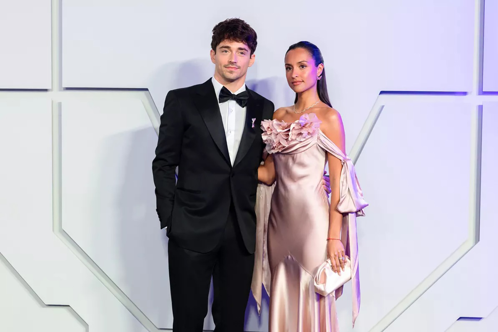 シャルル・ルクレールと妻のアレクサンドラ