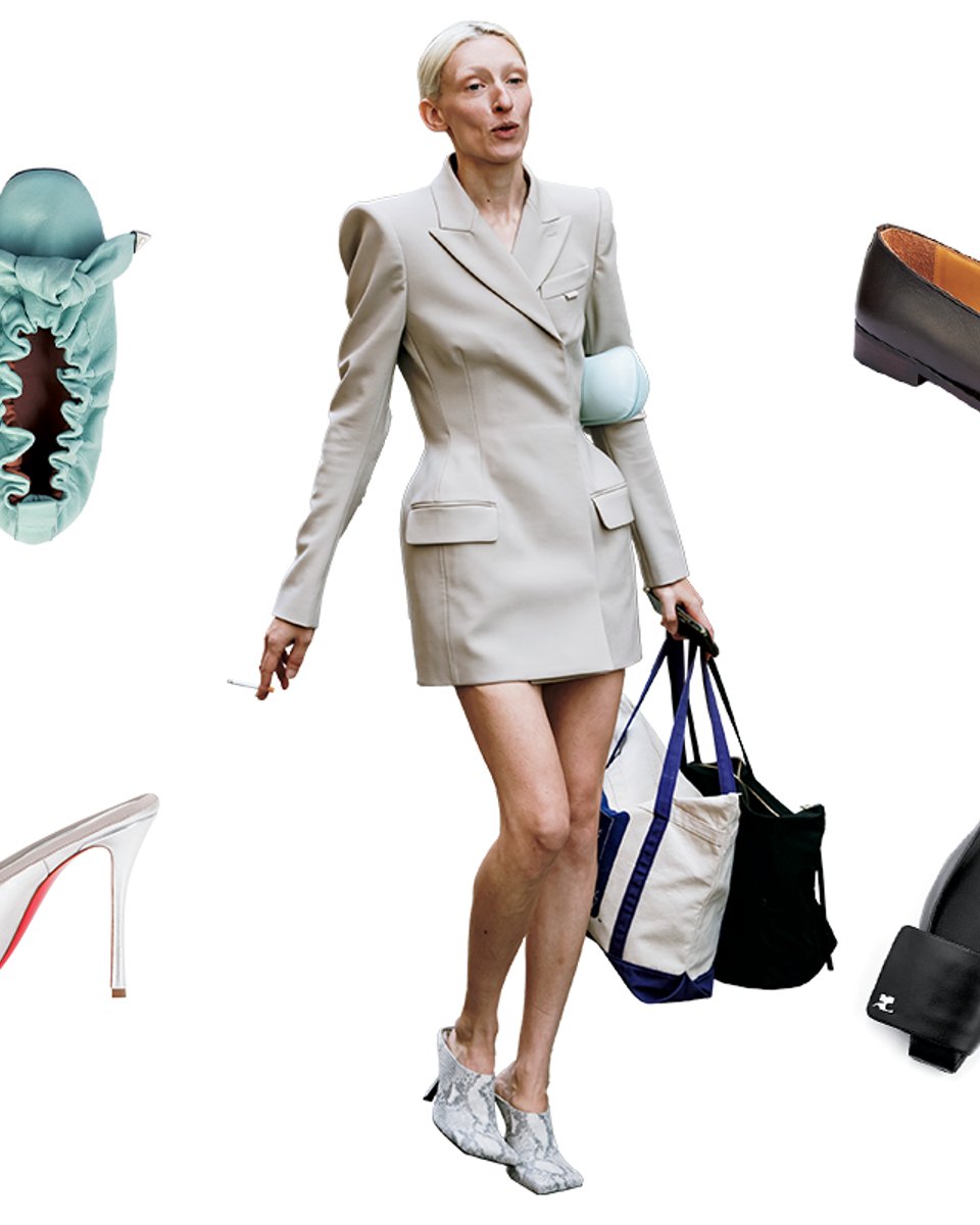 【春のおしゃれQ＆A】今年っぽい足元のスタイルは、スクエアトウかリボン付きを狙って。