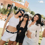 コーチェラでのケンダル・ジェンナー、コートニー・カーダシアン、カイリー・ジェンナー